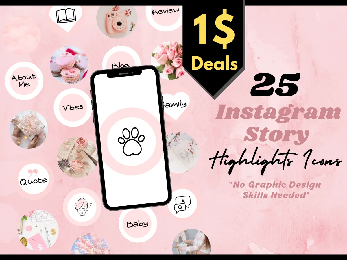 25 Pink Instagram Story Highlight Covers