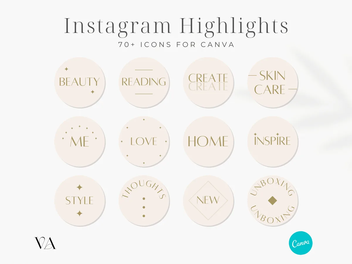 Pink Instagram Highlight Covers Canva