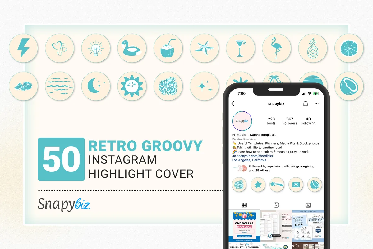 Retro Instagram Highlight Covers