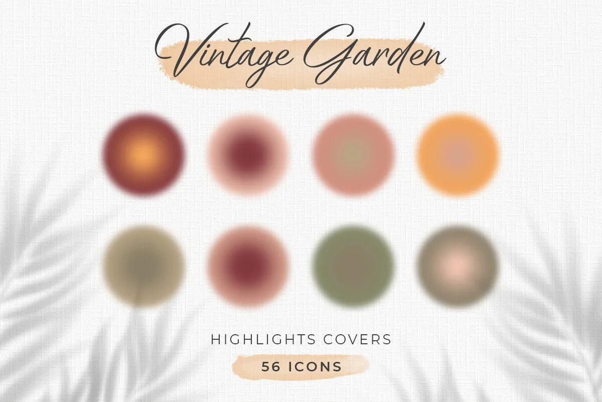 Vintage Garden Aura Highlight Covers