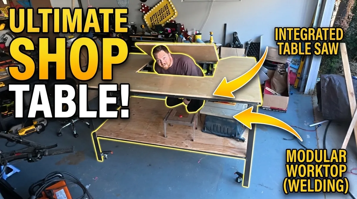 3-in-1 workshop table - welding fixture and outfeed table